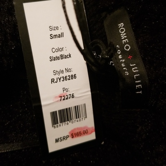 Romeo&Juliet Slate Black/Blue Vest - Picture 7 of 7